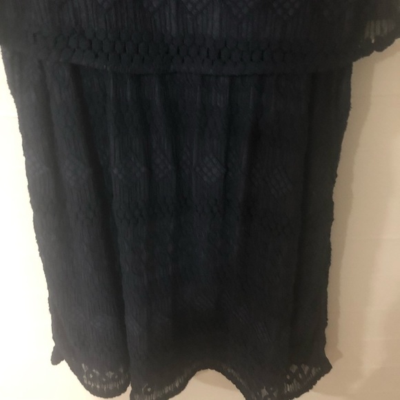 Lucky Brand Fringe Layered Mini Shift Dress SZ S - Picture 4 of 10
